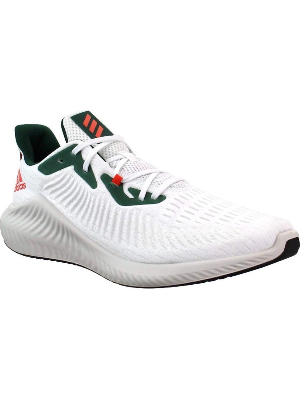 Size 8 - Adidas Alphabounce Plus U White Dark Green